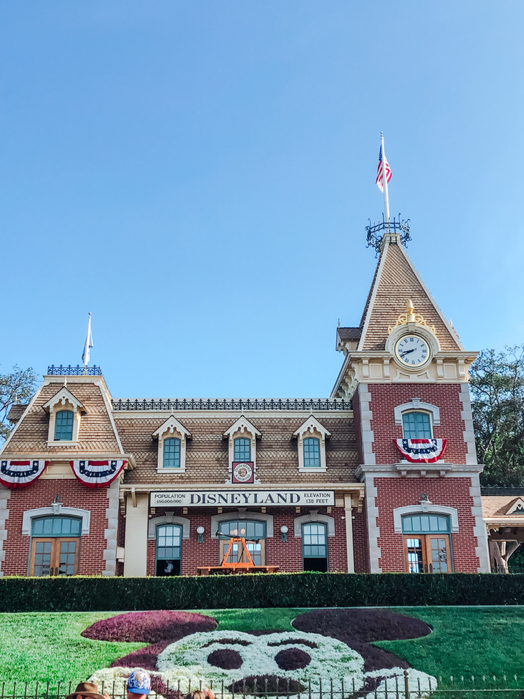Main Street Station at Disneyland Park in Anaheim, California