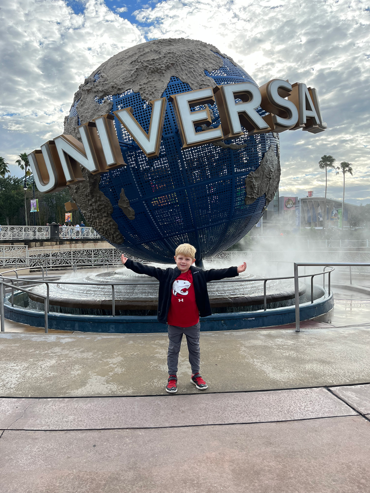 Enjoying the low crowds at Universal Orlando during rope drop. 