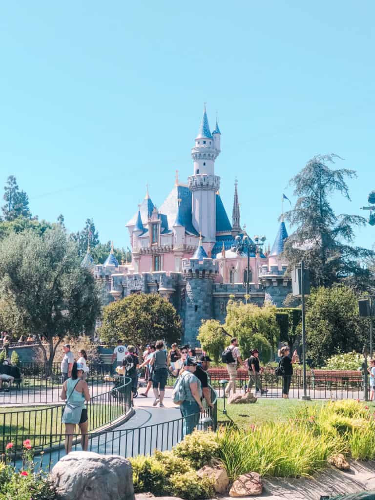 Sleeping Beauty castle at Disneyland